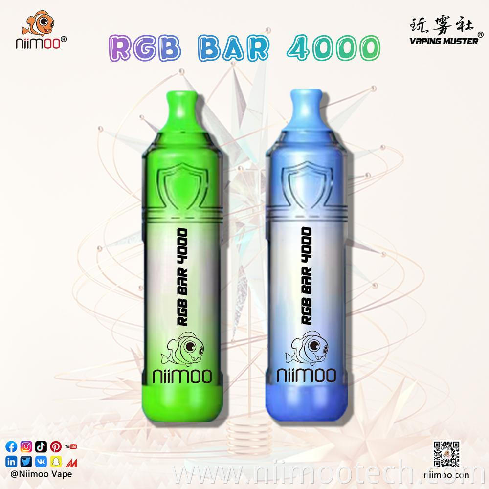 RGB Bar Vape 4000 Puff